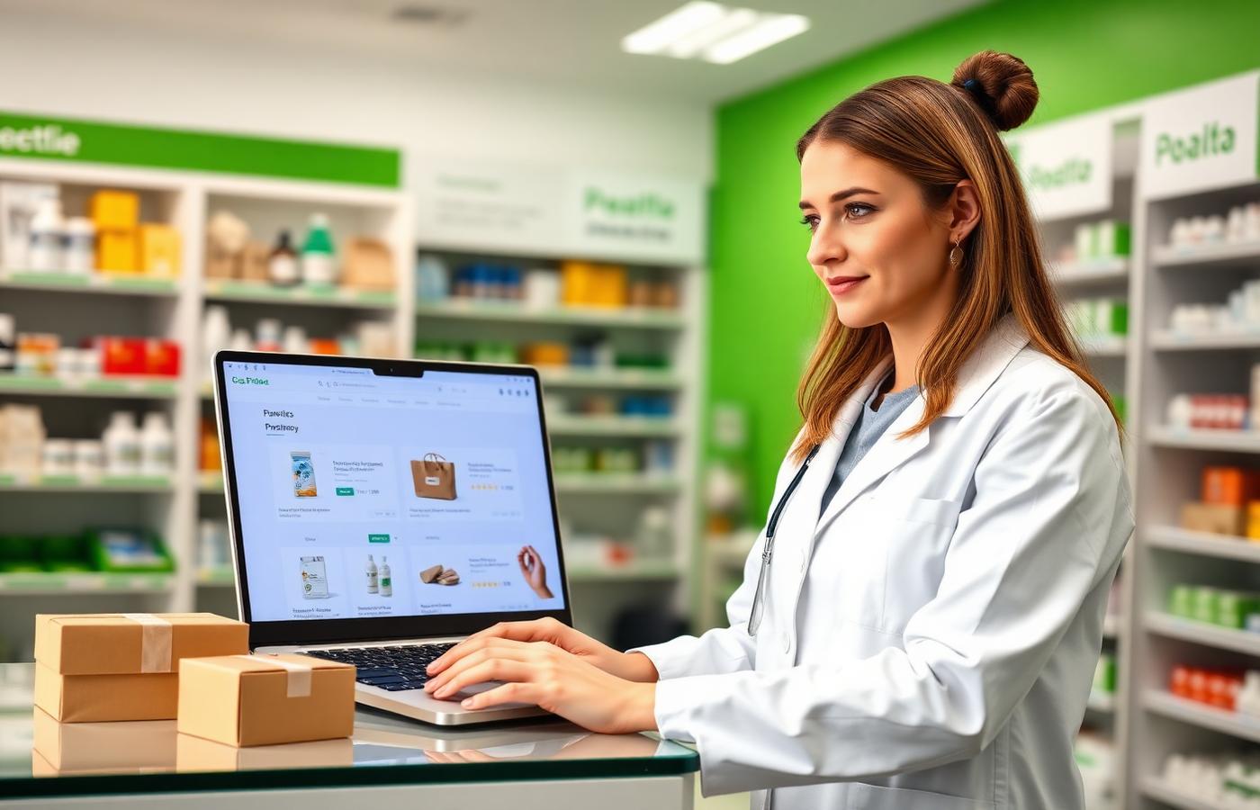 Φαρμακοποιός διαχειρίζεται το e-shop μέσα από το RxVision